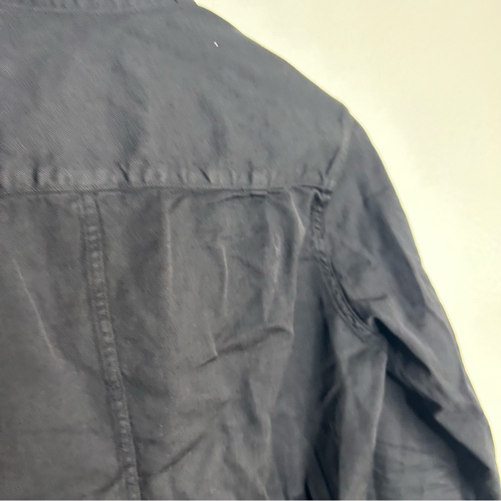 Frank & Eileen Barry Tailored Button Up Shirt in Black Famous Denim Size XS - Picture 11 of 16